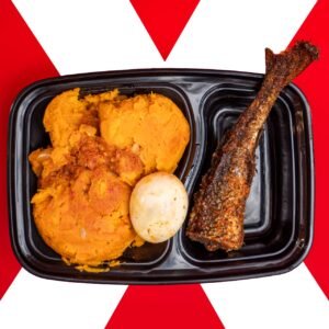 Yam Porridge, Egg, Croaker